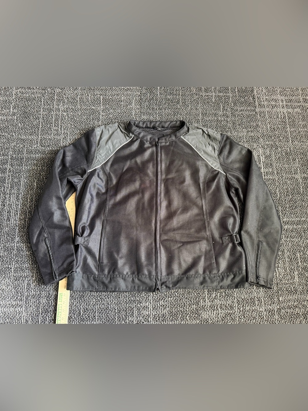 Daniel Smart Men's Motorcycle Jacket 4X Black Mesh Adjustable